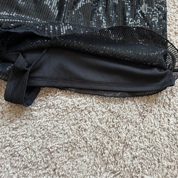 RAGA Urban Outfitters All Over Black Lined Sequin Sleeveless Romper Size Medium - Picture 6 of 15